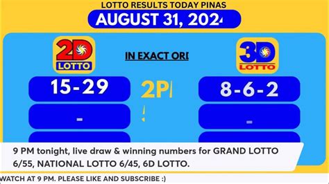 2D 2PM Results for August 28, 2024 .
